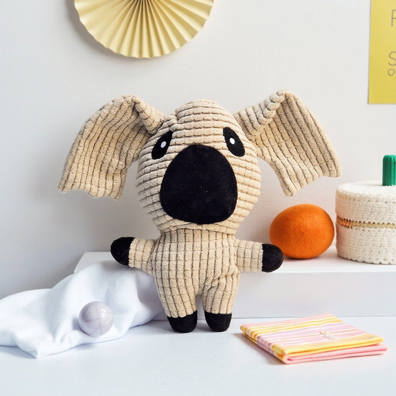 Textured Corn Velvet Squeaky Pet Plush Toys | Bite-Resistant Cartoon Animal Molar Teething Companion for Dogs & Cats O1CN010ygMmj1ljBYdFIISJ 2211743354854 0 Cib
