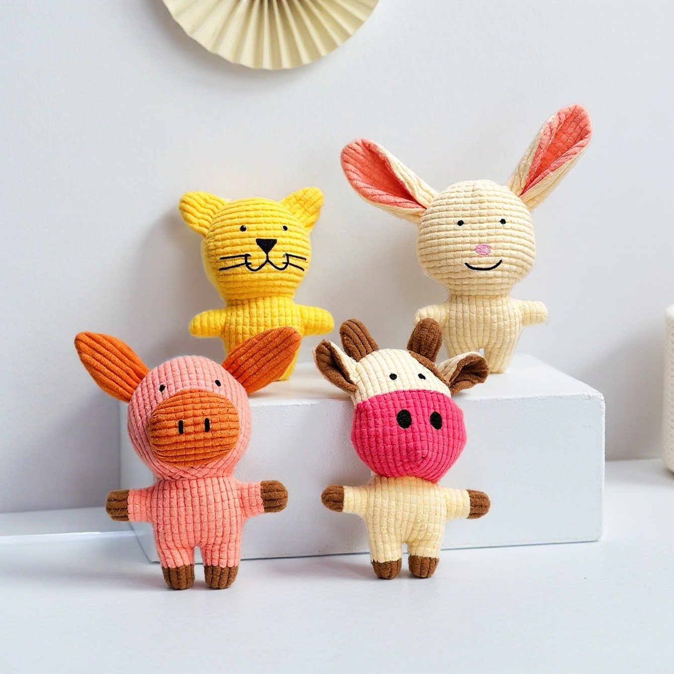 Textured Corn Velvet Squeaky Pet Plush Toys | Bite-Resistant Cartoon Animal Molar Teething Companion for Dogs & Cats O1CN013MKOWL1ljBYdFLJZz 2211743354854 0 Cib
