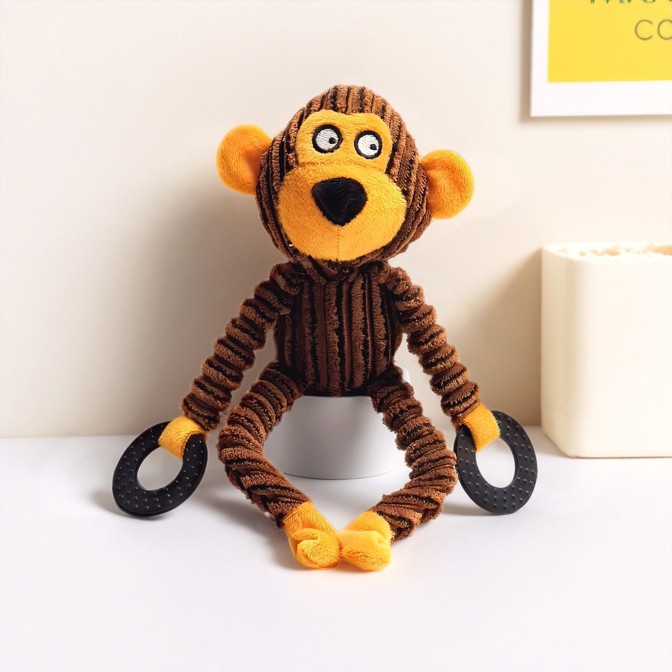 Corduroy Squeaky Cartoon Pet Plush Toys | Bite-Resistant Bear, Monkey & Bull Molar Dog Toys O1CN014PuhCN1ljBXyDUa0I 2211743354854 0 Cib
