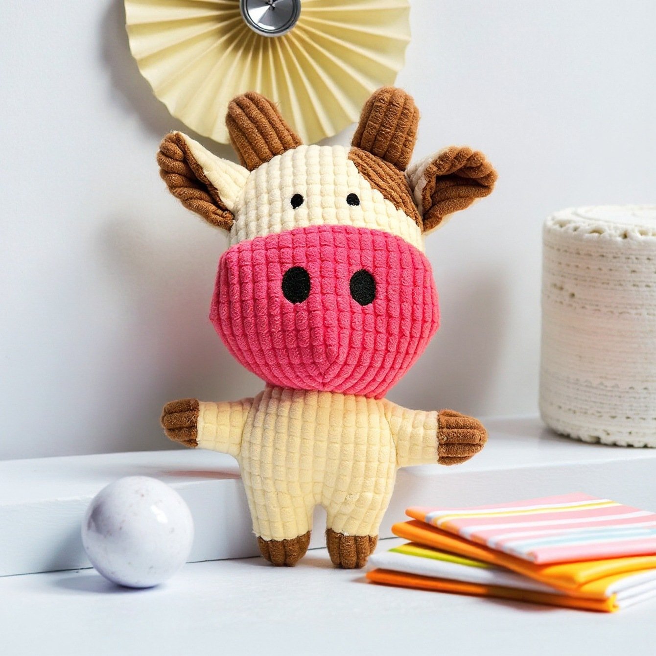 Textured Corn Velvet Squeaky Pet Plush Toys | Bite-Resistant Cartoon Animal Molar Teething Companion for Dogs & Cats O1CN018T79aY1ljBYdFIIRo 2211743354854 0 Cib