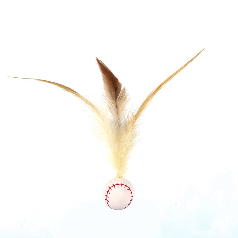 Interactive Cat Feather Bouncing Ball | Elastic Catnip Teaser Toy for Boredom Relief O1CN01QCaLYr1svjhiu70tv 2218994465829 0 Cib