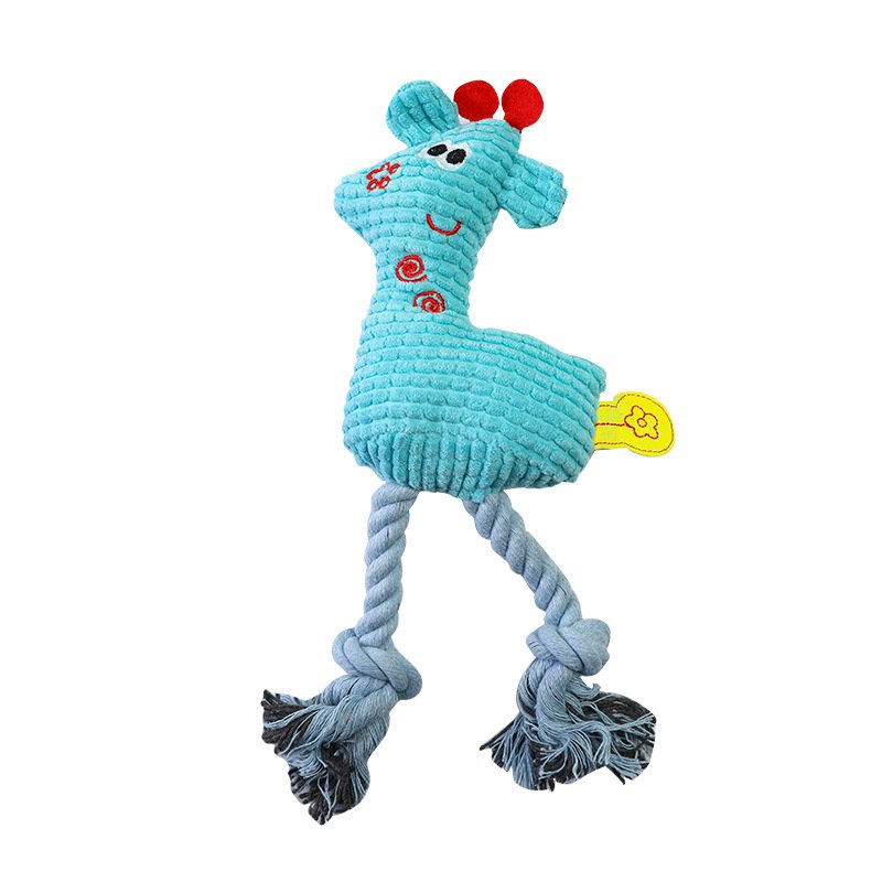 Corn Fleece Squeaky Pet Plush Toy with Cotton Rope | Bite-Resistant Dental Molar Cleaner & Interactive Chew Toy for Dogs & Cats O1CN01XTt8yd1ljBKWA9wSP 2211743354854 0 Cib
