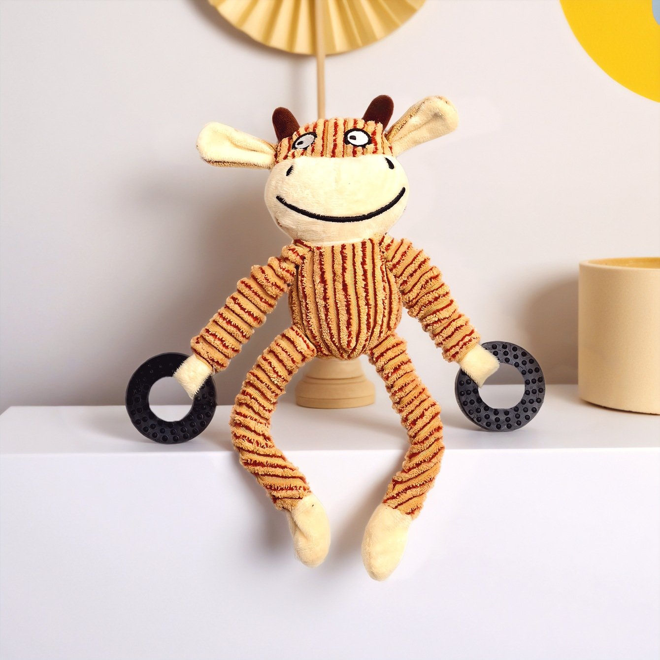 Corduroy Squeaky Cartoon Pet Plush Toys | Bite-Resistant Bear, Monkey & Bull Molar Dog Toys O1CN01c6zQj81ljBY4vpBDg 2211743354854 0 Cib