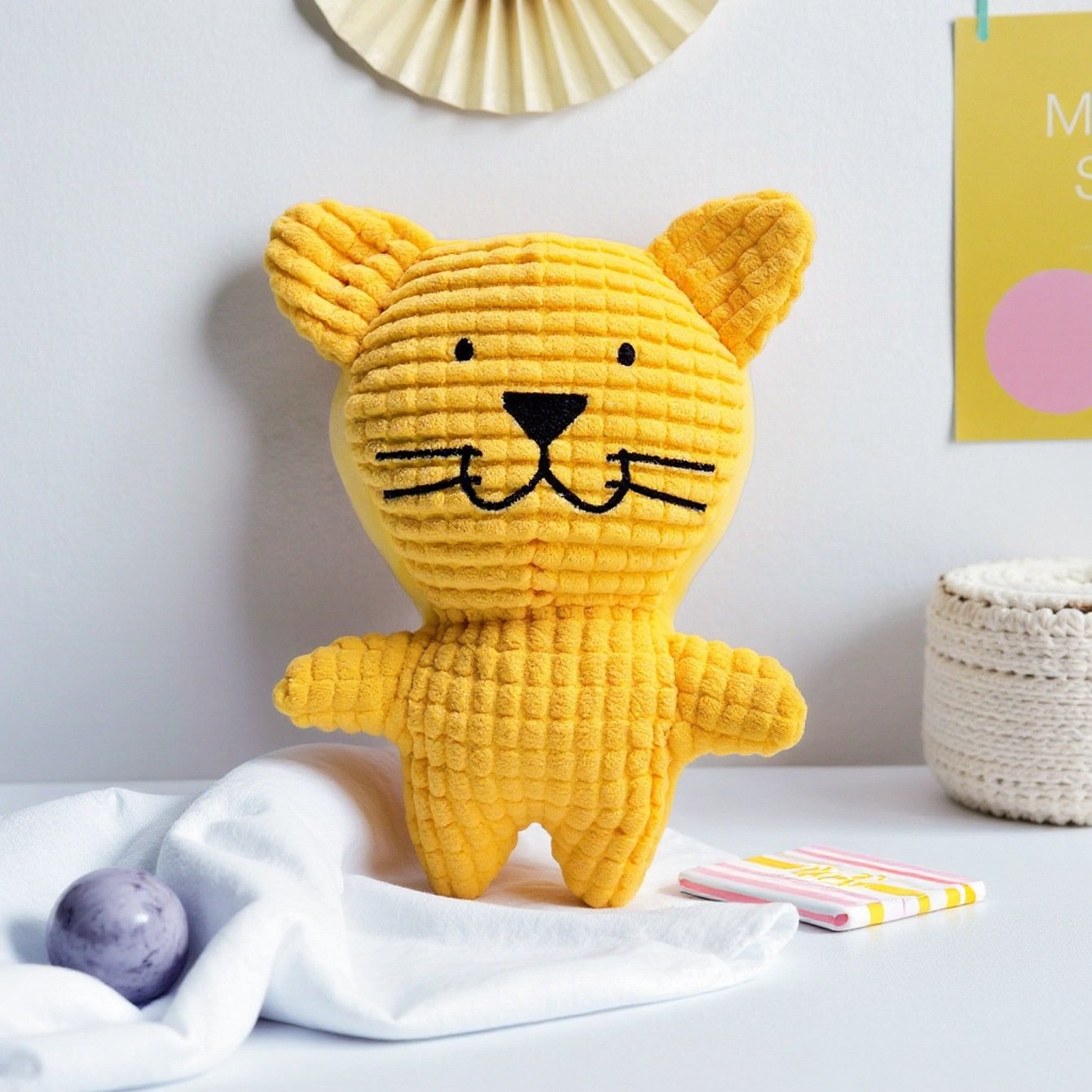Textured Corn Velvet Squeaky Pet Plush Toys | Bite-Resistant Cartoon Animal Molar Teething Companion for Dogs & Cats O1CN01kOYSkQ1ljBYd9UZvl 2211743354854 0 Cib