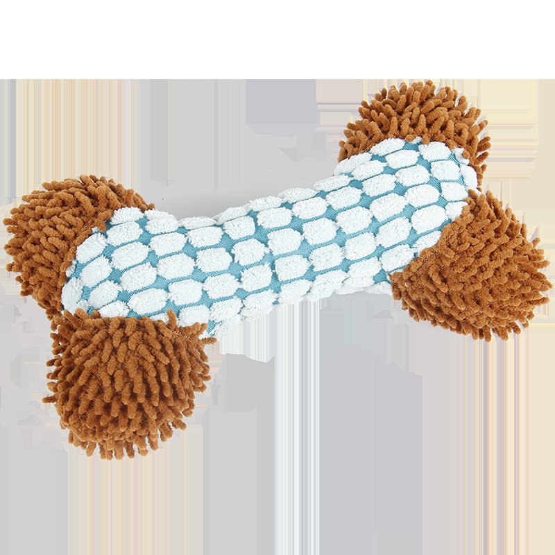 Squeaky Plush Dog Chew Toy Set | Flat Carpet Mat & Bone Shape Bite-Resistant Dental Molar Toys for Dogs & Puppies O1CN01ndCo581ljBDEuEEYH 2211743354854 0 Cib